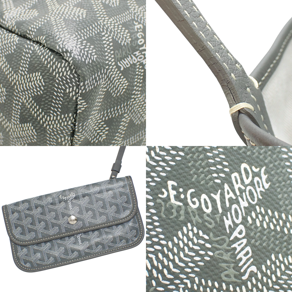 Saint Louis PM Herringbone PVC Coated Canvas Goyardine Canvas