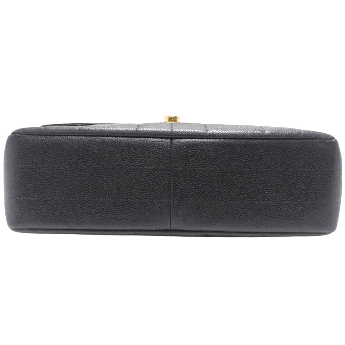 Mademoiselle Coco Mark Chain Shoulder Bag, Caviar Skin, Black