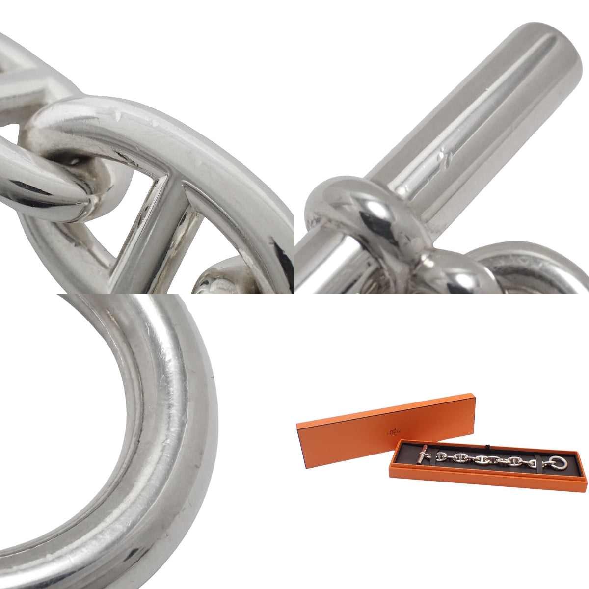 シェーヌダンクルTGM ブレスレット シルバー SV925 11コマ