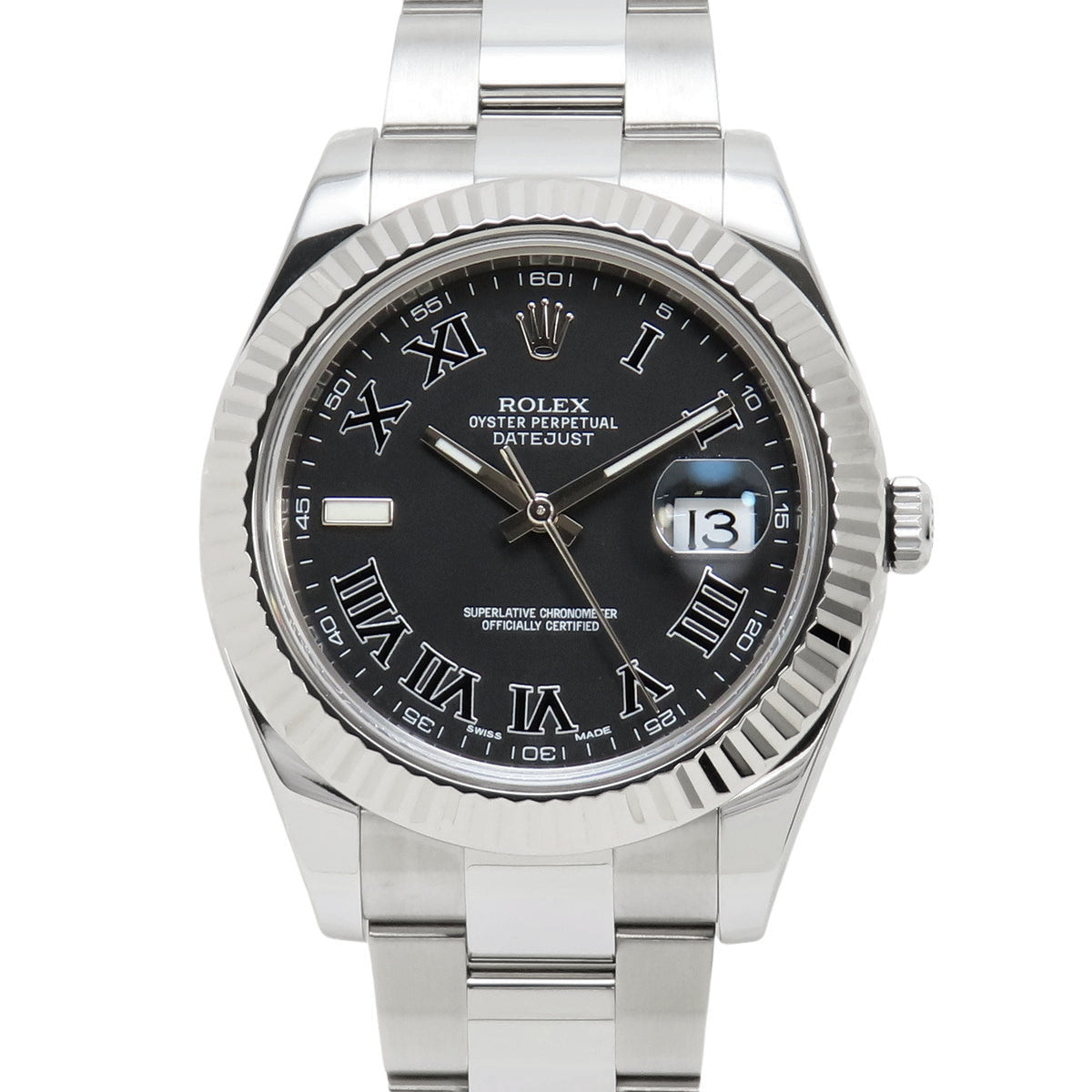 116334 日志型腕表 不锈钢 随机编号 自动上链 黑色