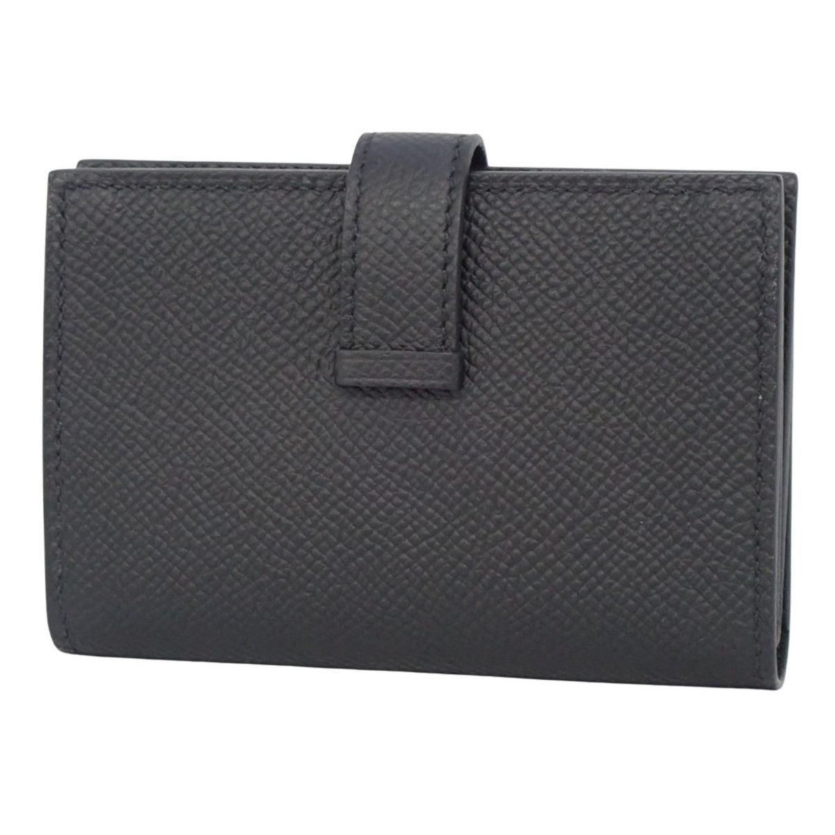 Bearn Mini Card Case, Epsom Leather, Palladium Hardware, B Stamp
