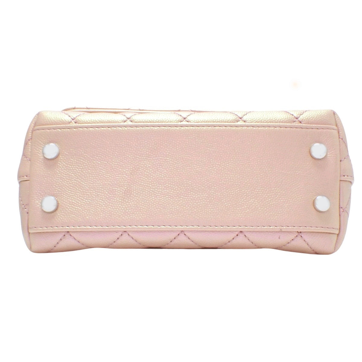 香奈儿（Chanel）Matelasse Coco Handle 19 XXS 鱼子酱皮粉色单肩包 AS2215