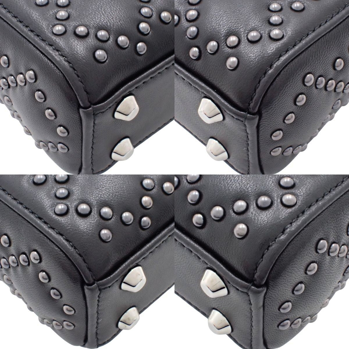Lady Dior レディディオール バッグ ミニ スタッズ ラムスキン