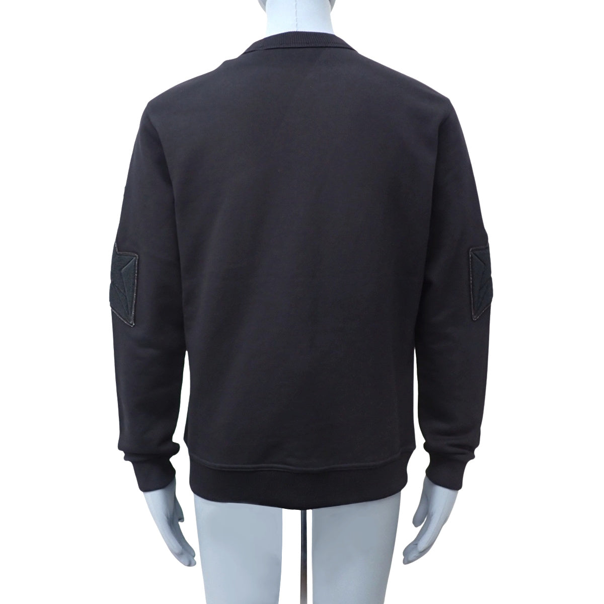 Letter Star Graphic Crew Neck Sweatshirt, XS, Black