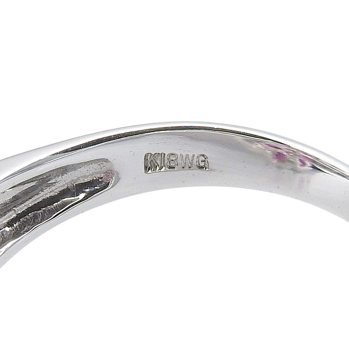 フラワーモチーフ ルビー ダイヤモンド リング R2.84/D0.28 K18 ホワイトゴールド WG