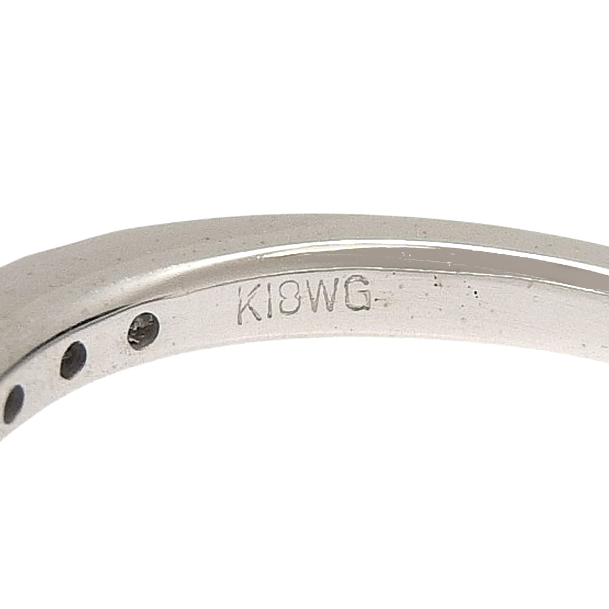 エメラルド ダイヤモンド フラワーリング E0.05/D0.33 ホワイトゴールド K18WG