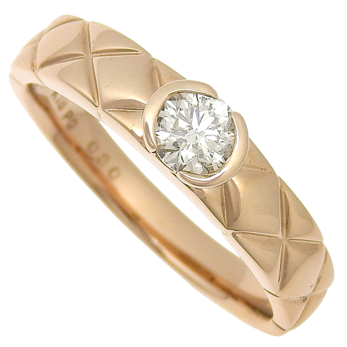 Diamond Ring, Diamond D0.30, K18 Pink Gold, PG, Accessory, Jewelry, 1PD, Single Stone