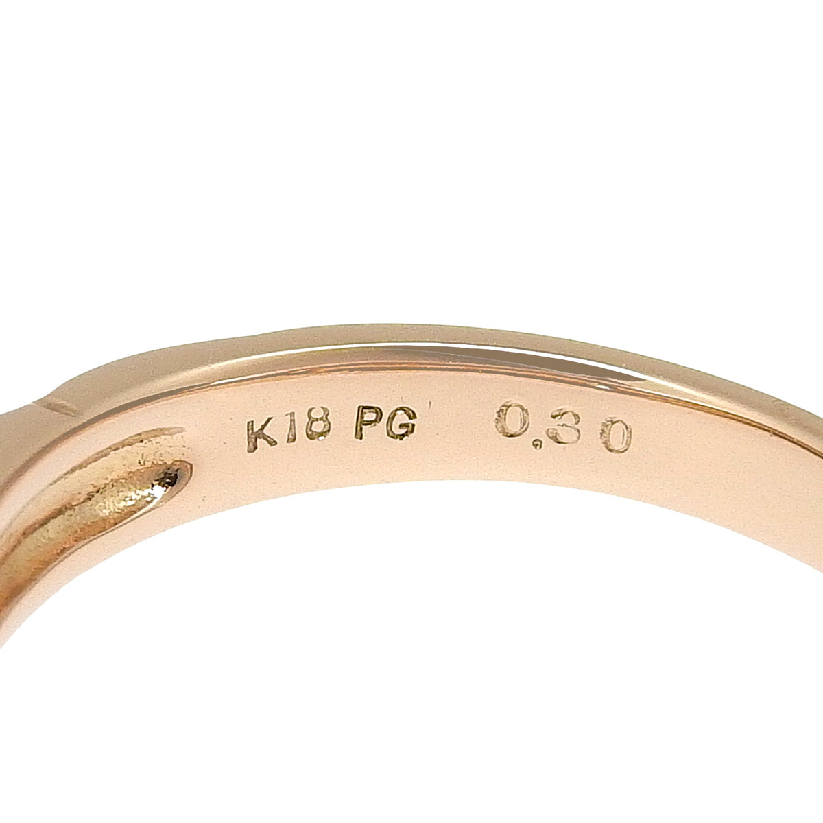 ダイヤモンド リング ダイヤモンド D0.30 K18 ピンクゴールド PG アクセサリー ジュエリー 1PD 1粒