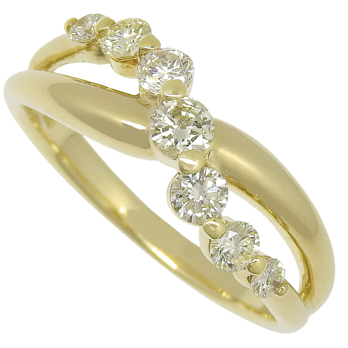 Diamond Ring, Diamond D0.50, K18 Yellow Gold, YG, 7PD