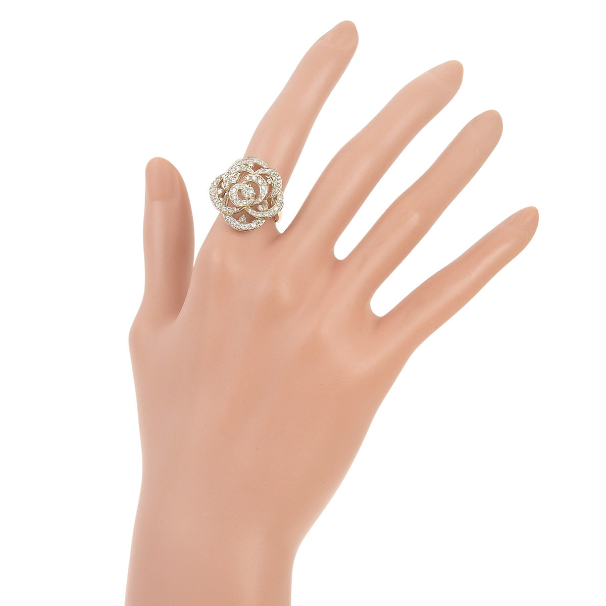 Diamond Rose Ring, 1.00ct, K18 Pink Gold, Flower, Rose