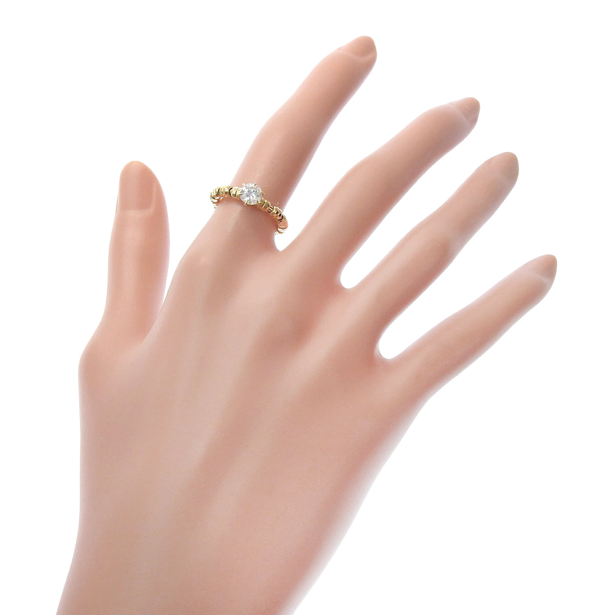 ダイヤモンド リング D0.515 K18 イエローゴールド YG