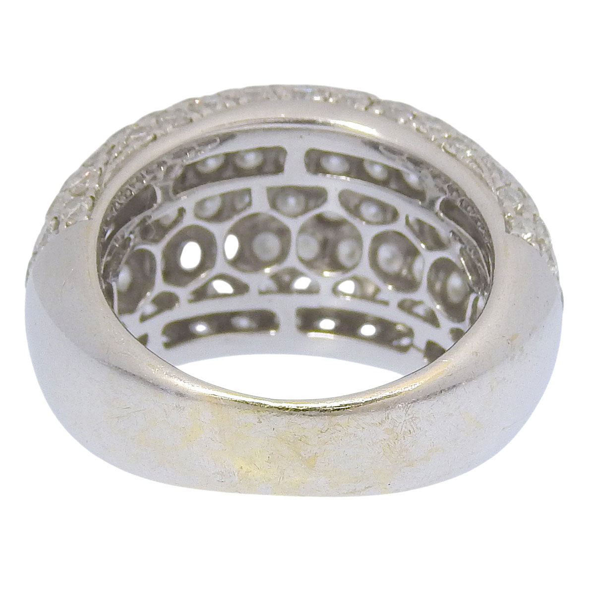 铺镶钻石戒指 D3.50 K18 白金 WG