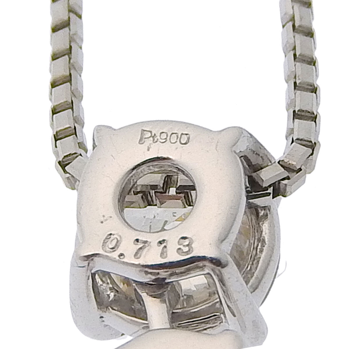 Three-diamond necklace, D0.713, 0.814, 1.005 carats, Pt850 platinum, Pt900 platinum, 3PD