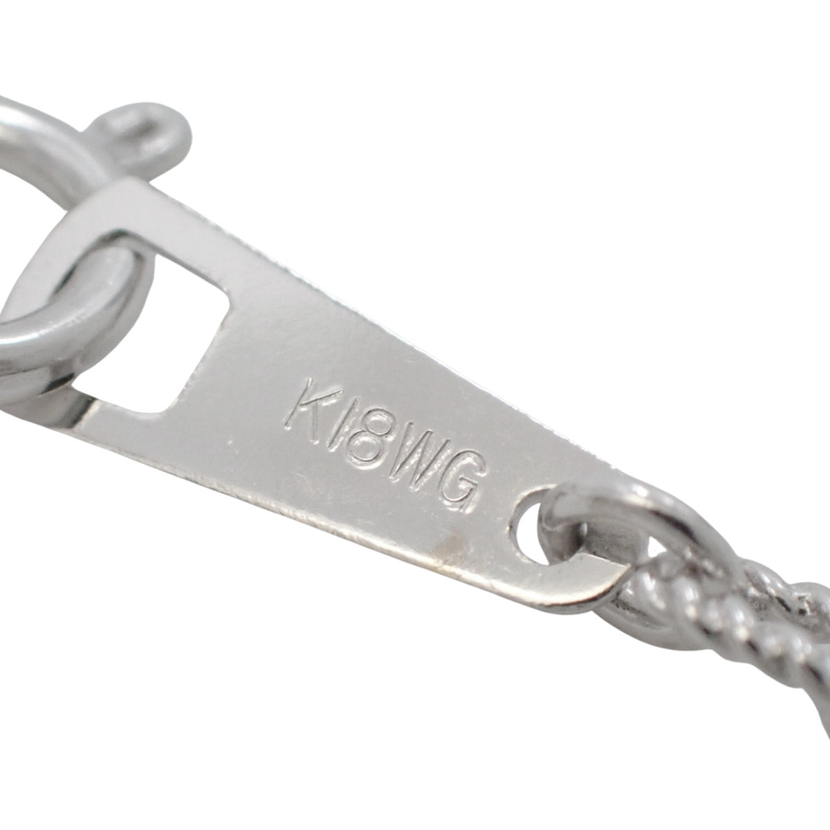 ダイヤ クロス ネックレス D1.4 K18 ホワイトゴールド WG