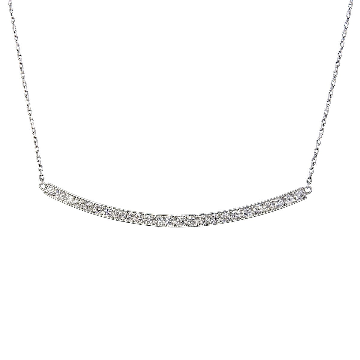 Diamond Necklace, 1.83 carats, Pt900/Pt850 Platinum