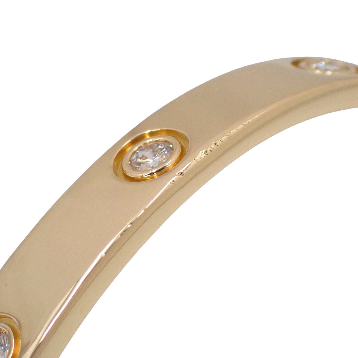 LOVEブレスレット クラシックモデル ダイヤモンド イエローゴールド K18YG 10PD