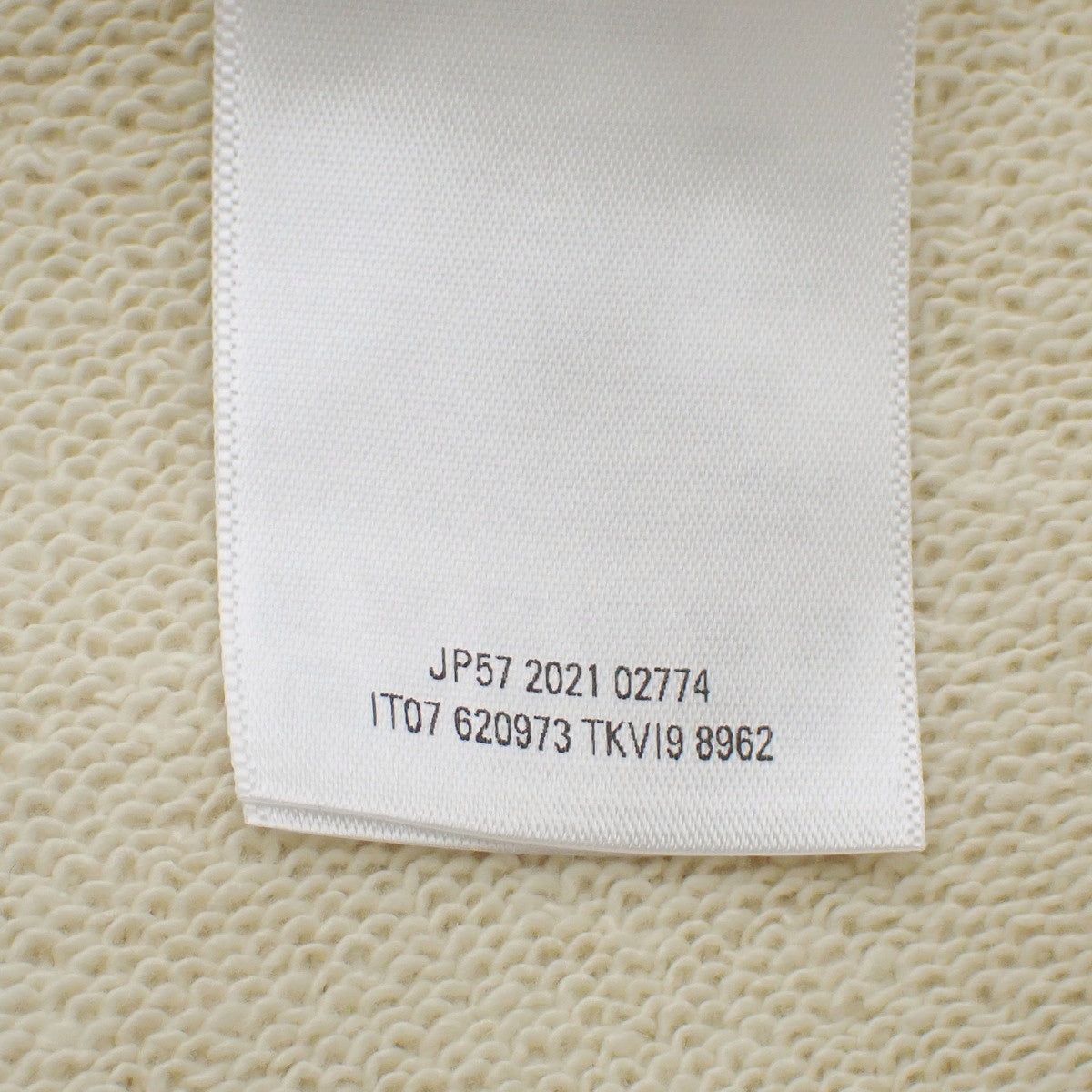 2021 春夏系列运动徽标连帽衫 XS 象牙白