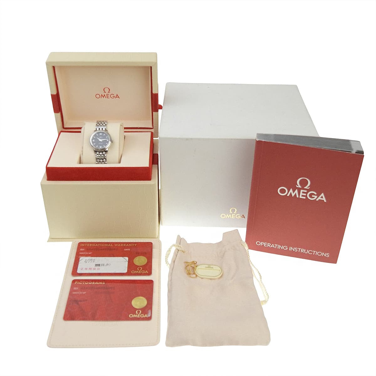 デ・ヴィル プレステージ 424.10.24.60.01.001 SS ブラック クオーツ レディース