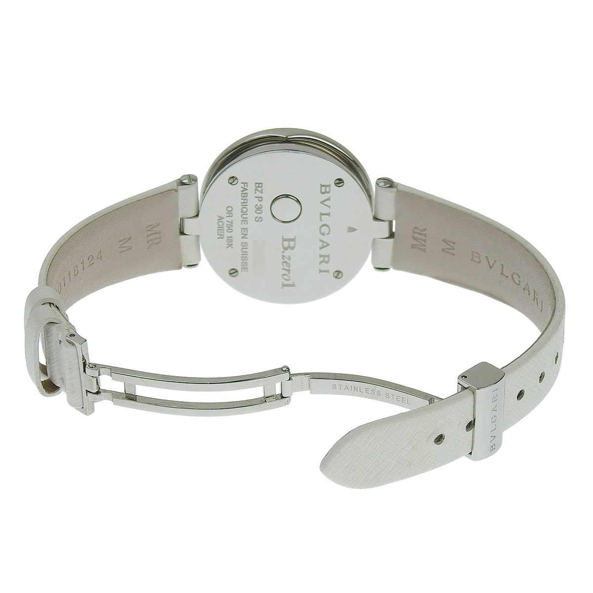 ビーゼロワン BZP30S PG/SS/革 ダイヤ文字盤 クオーツ レディース