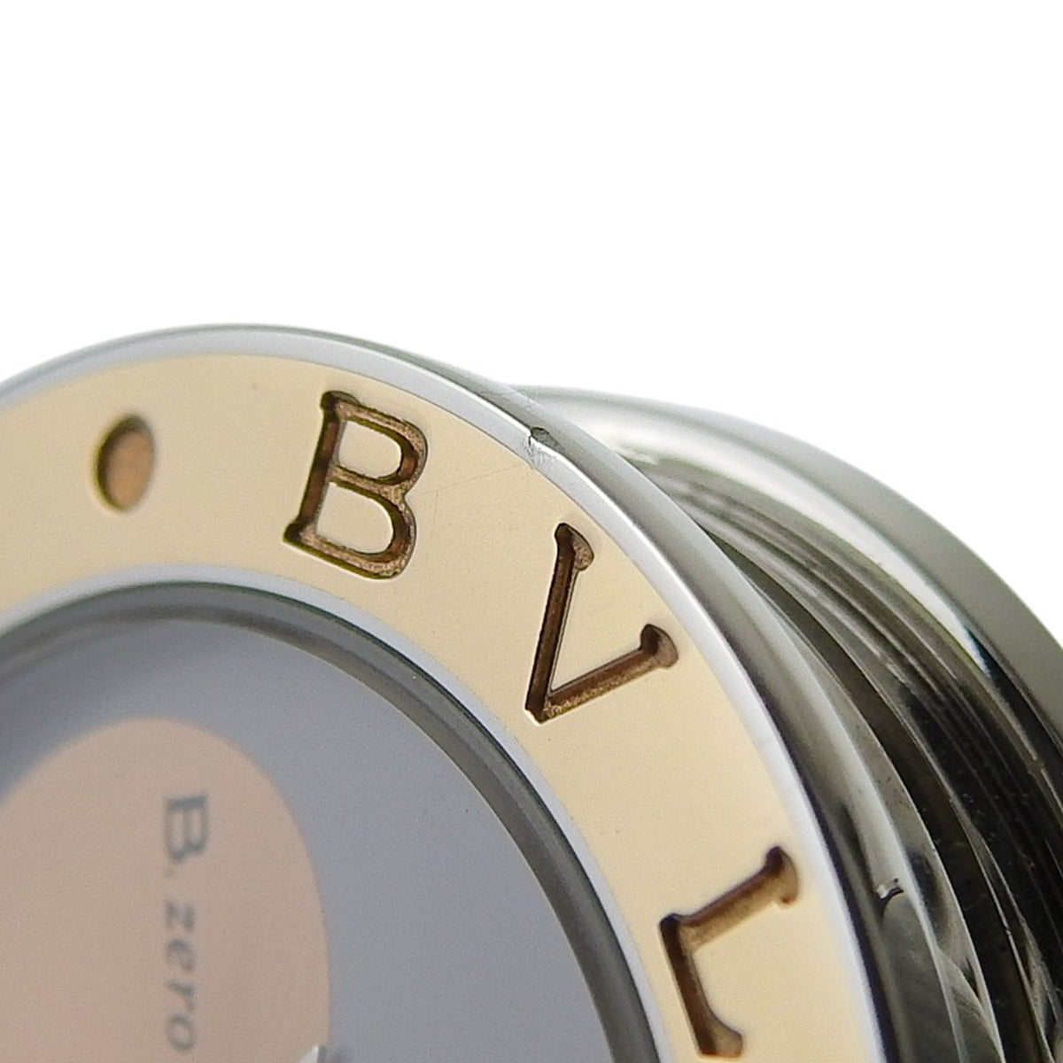 B.zero1 BZP30S PG/SS/皮革镶钻表盘石英女表