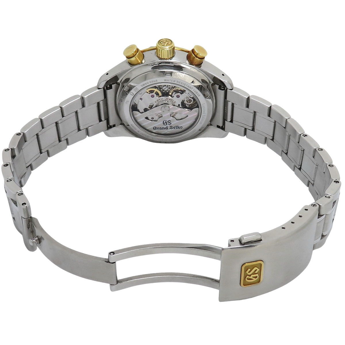 SBGC240 运动系列 Spring Drive 计时码表 GMT 黄金/不锈钢 Spring Drive 黑色 140周年纪念限定款