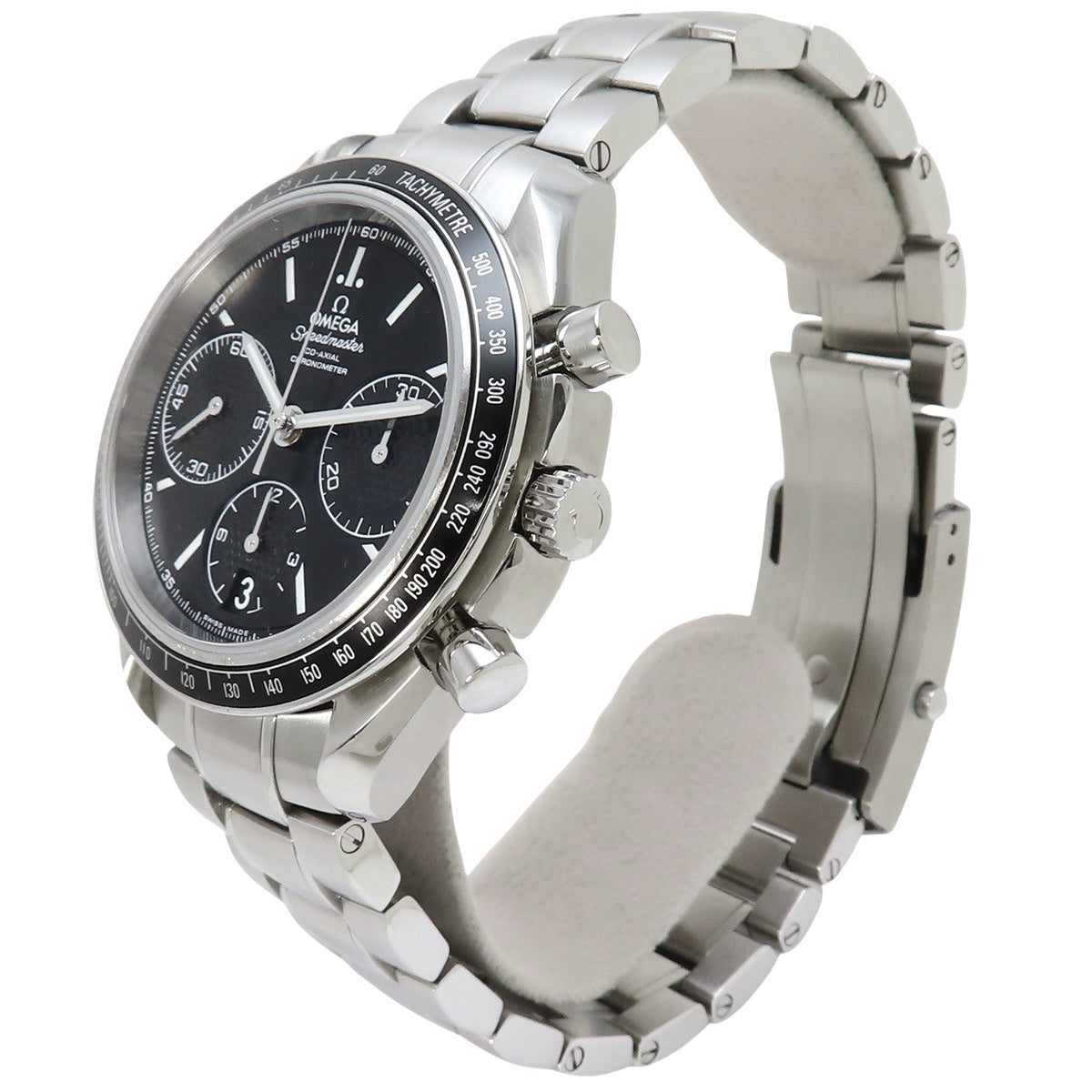 326.30.40.50.01.001 スピードマスター レーシング SS 自動巻き ブラック