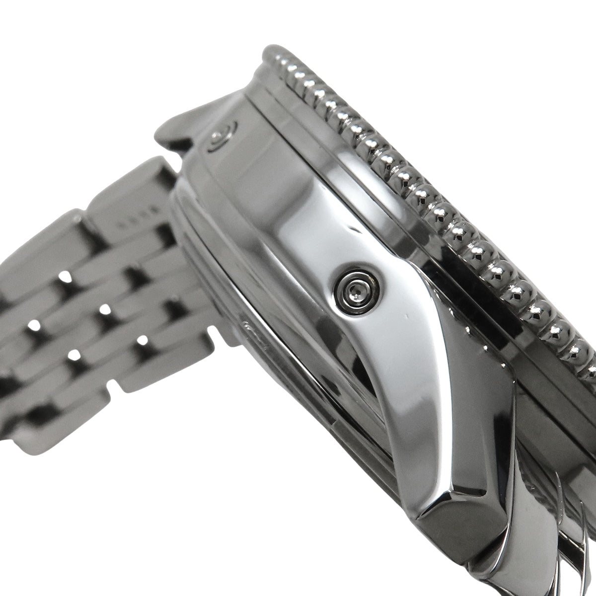 A19350 ナビタイマーモンブリラン オリンパス SS 自動巻き ブラック