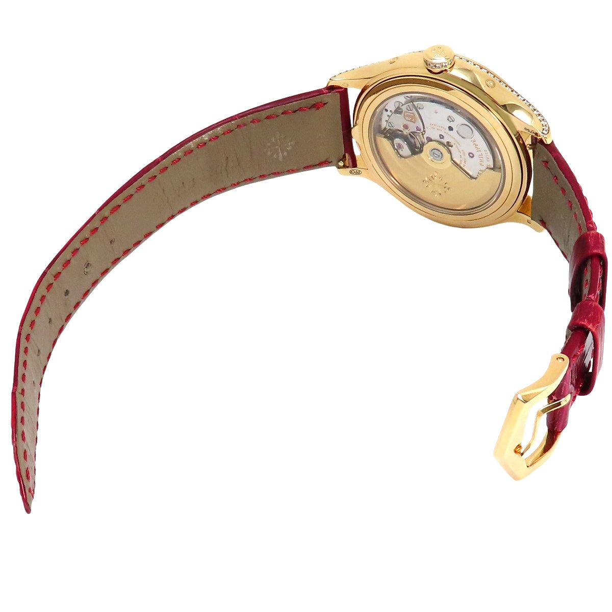 年历腕表 4947R-001 K18 黄金 YG 自动上链 2020年1月购入 白色 红色