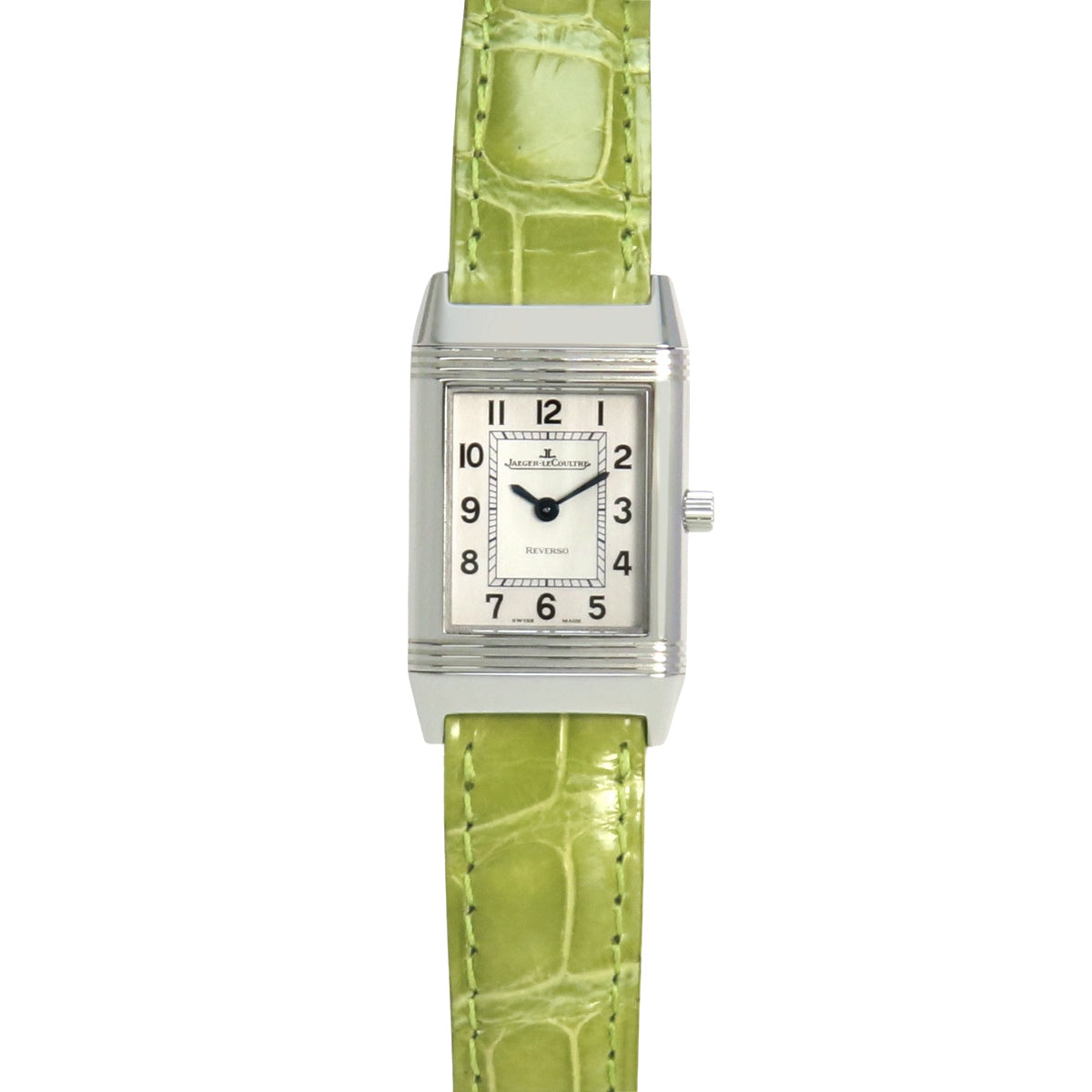 Q2618410 Reverso Lady SS/Leather Quartz Silver