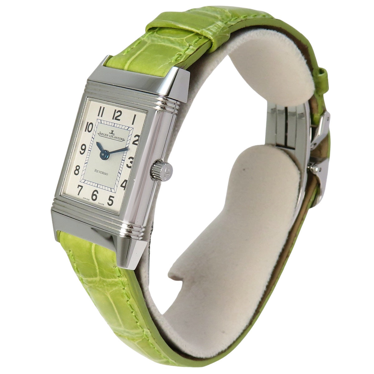 Q2618410 Reverso Lady SS/Leather Quartz Silver