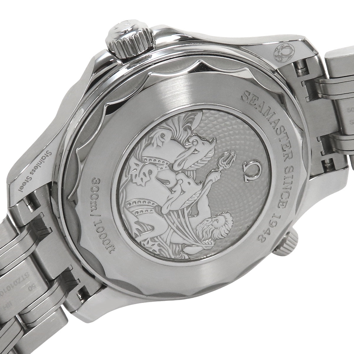 210.30.42.20.03.003 海马系列300米潜水表 不锈钢 自动上链 蓝色