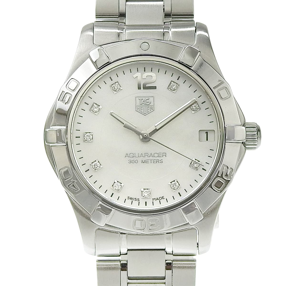 アクアレーサー WAF1312.BA0817 SS シェル文字盤 10PD クオーツ レディース