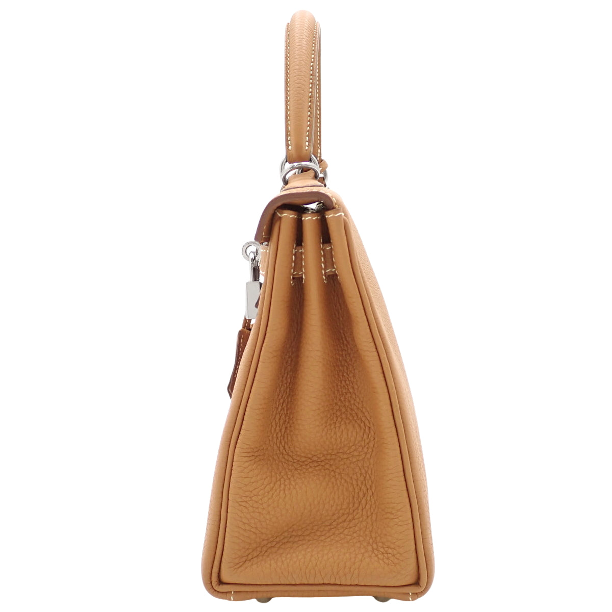 Kelly 25（内缝线）Togo，钯金配件，金色 D 形印章