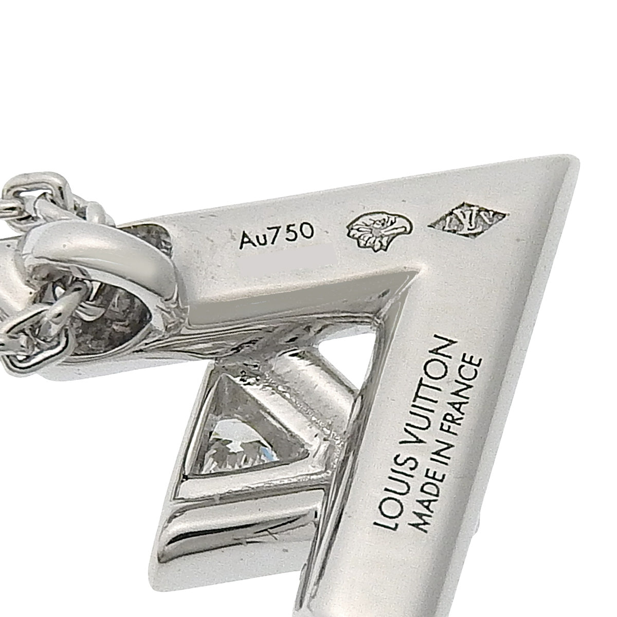 LV Volt One PM 钻石吊坠，18K 白金款