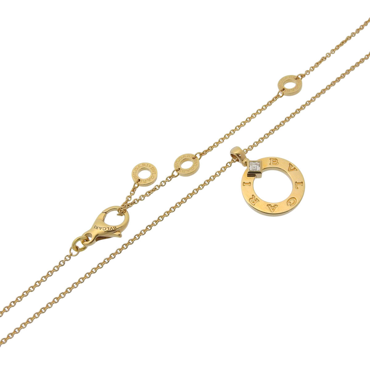 宝格丽宝格丽圆形项链，钻石，18K黄金（YG）