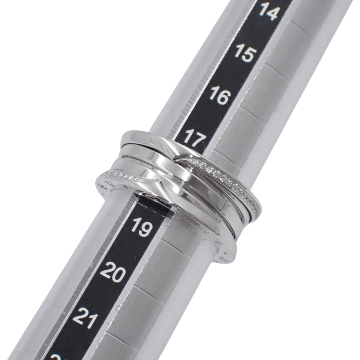 B-zero1 B-zero1 Diamond Ring 359706 K18 White Gold WG B-zero1 Size 18 (58)