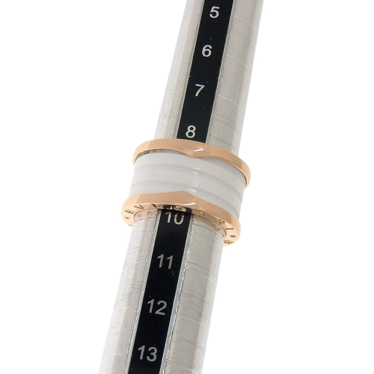 B.zero1 戒指 粉金 K18PG 白色陶瓷