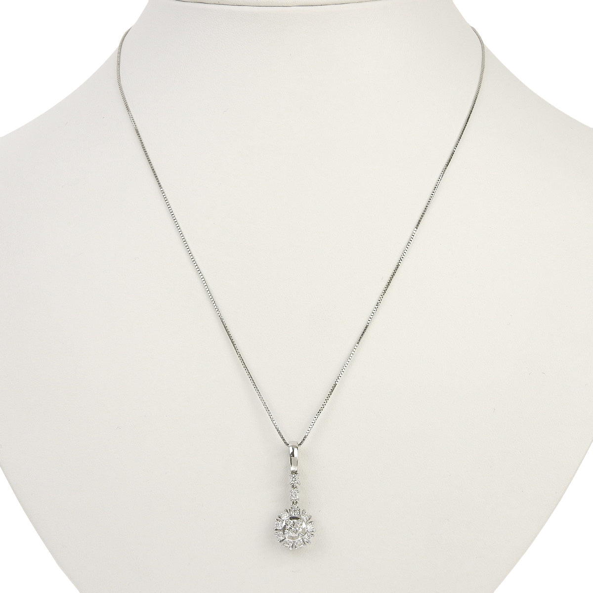 ダイヤモンド ネックレス D0.73 ホワイトゴールド K18WG