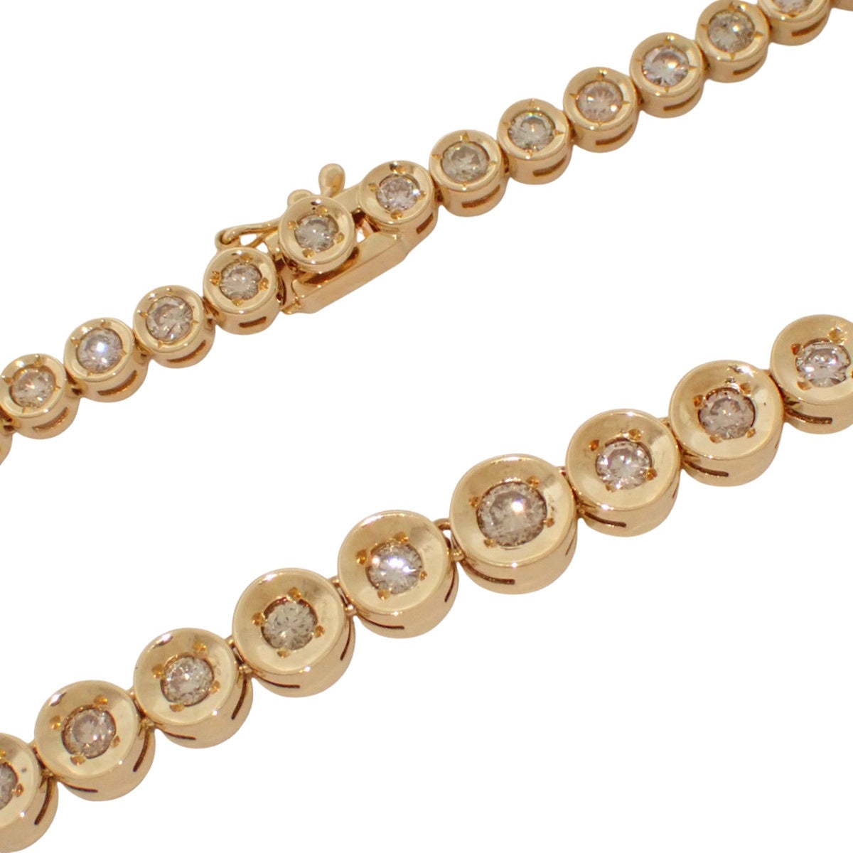 Tennis Diamond Necklace D5.57 Yellow Gold K18YG 30.5g