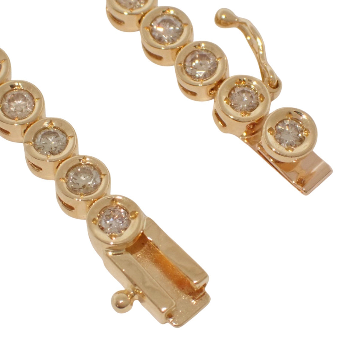 Tennis Diamond Necklace D5.57 Yellow Gold K18YG 30.5g