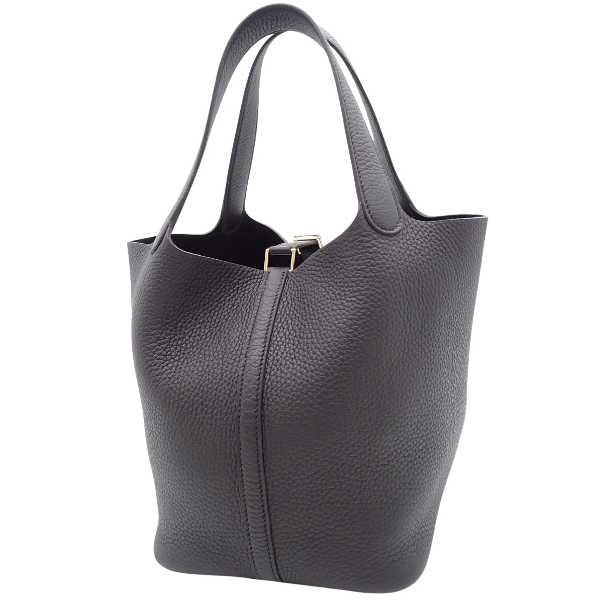 [New] Picotin Lock MM Taurillon Clemence K Stamp