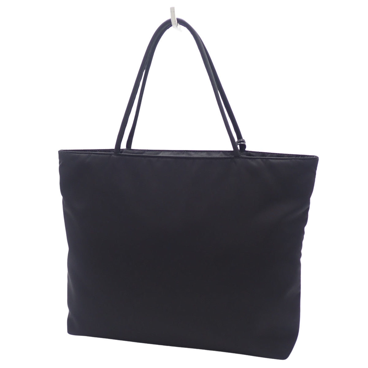 Triangle Logo Re-Nylon Tote Bag, Black