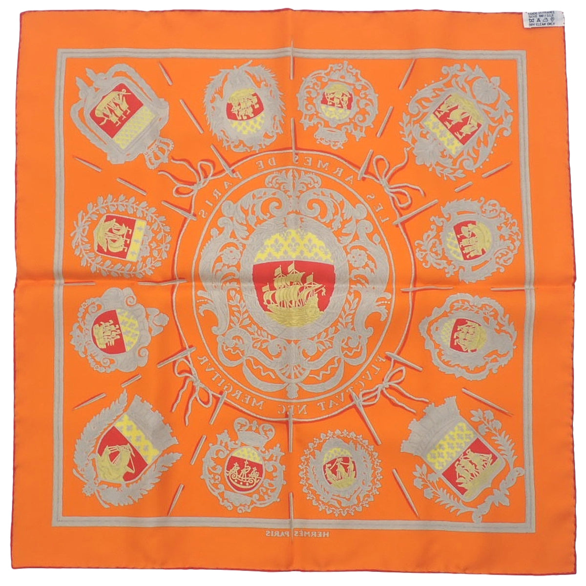 LES ARMES DE PARIS パリの紋章 カレ40 シルク