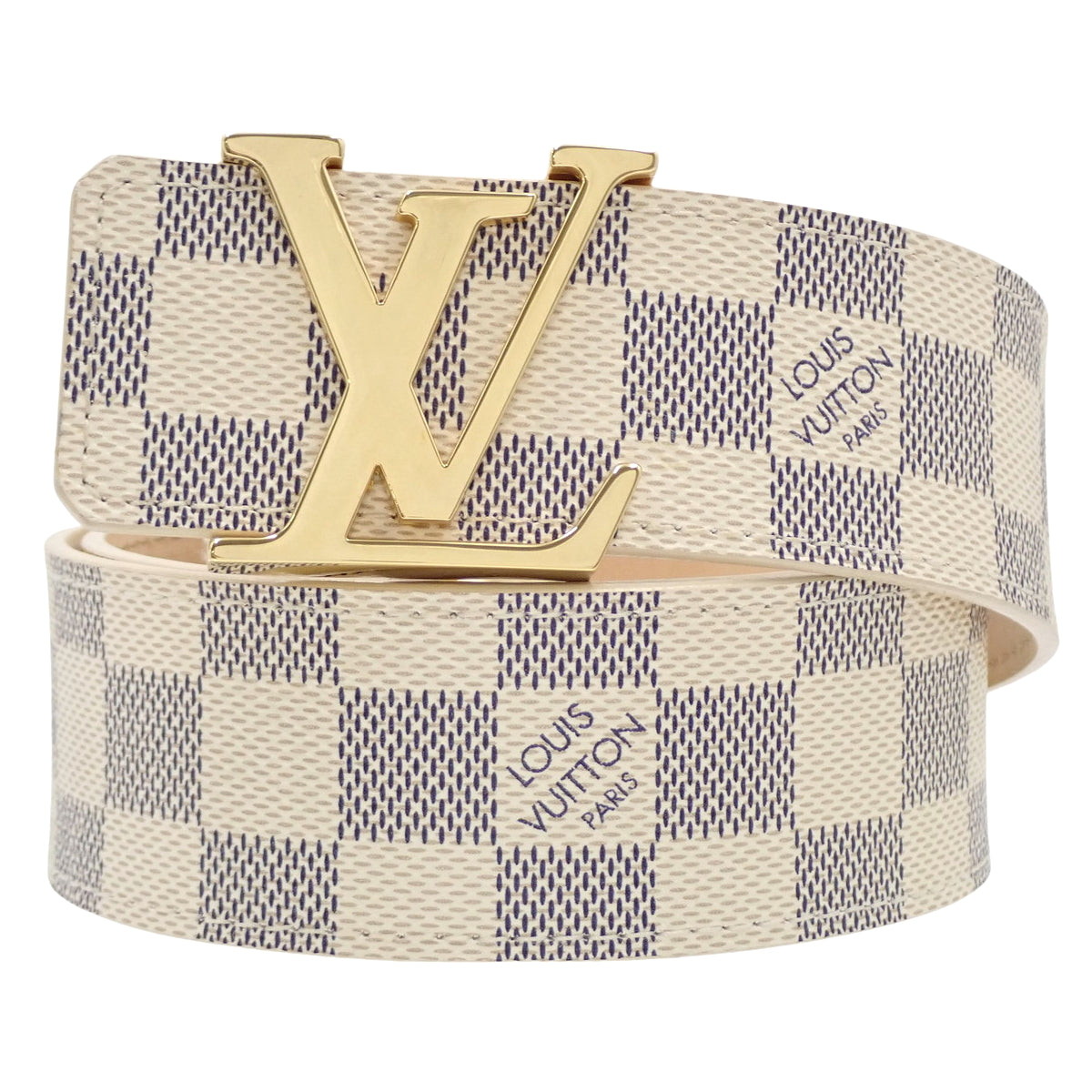 ダミエアズール サンチュール LV イニシャル 85/34 M9609