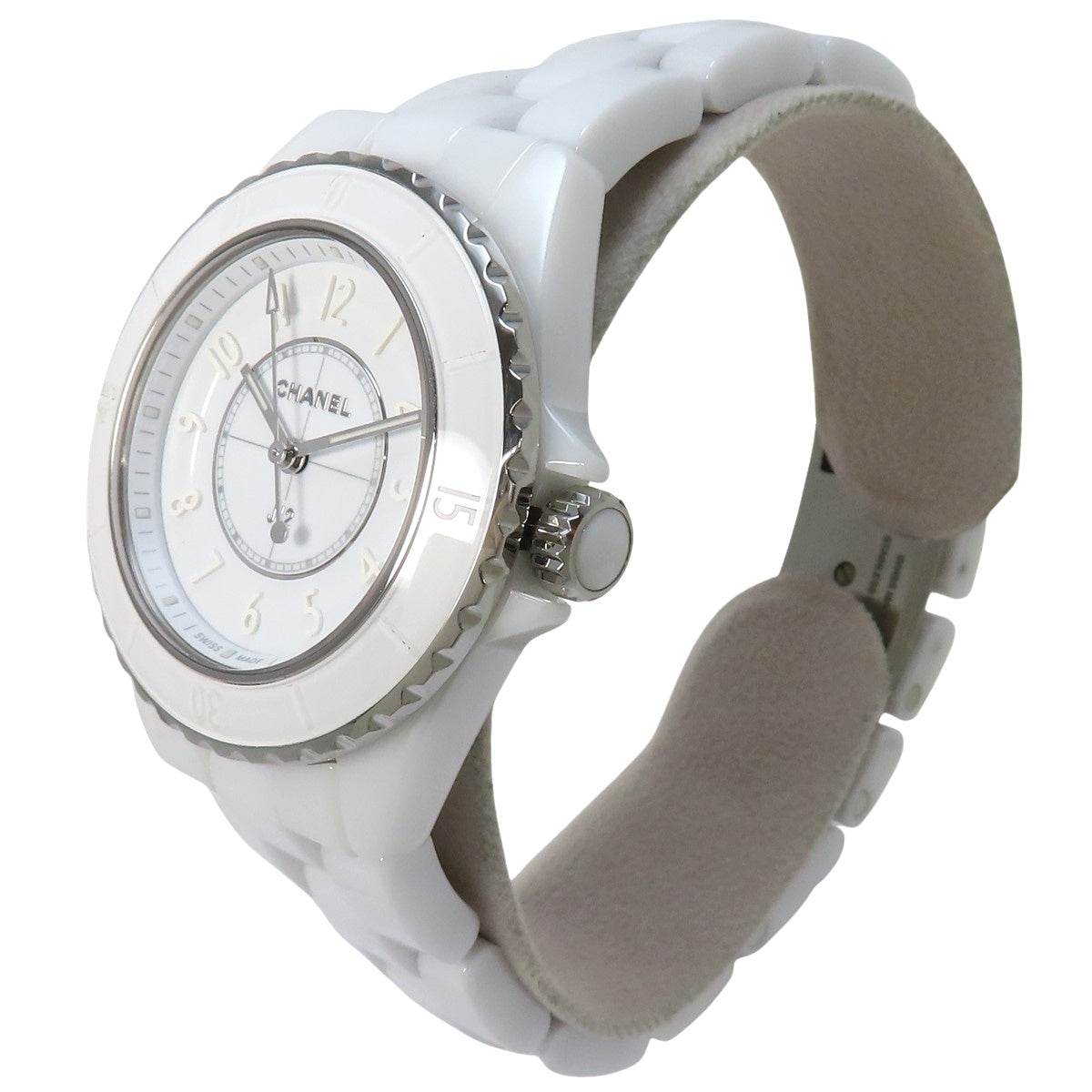 J12 H6345 白色陶瓷 石英表 2024年1月购入 白色 白色