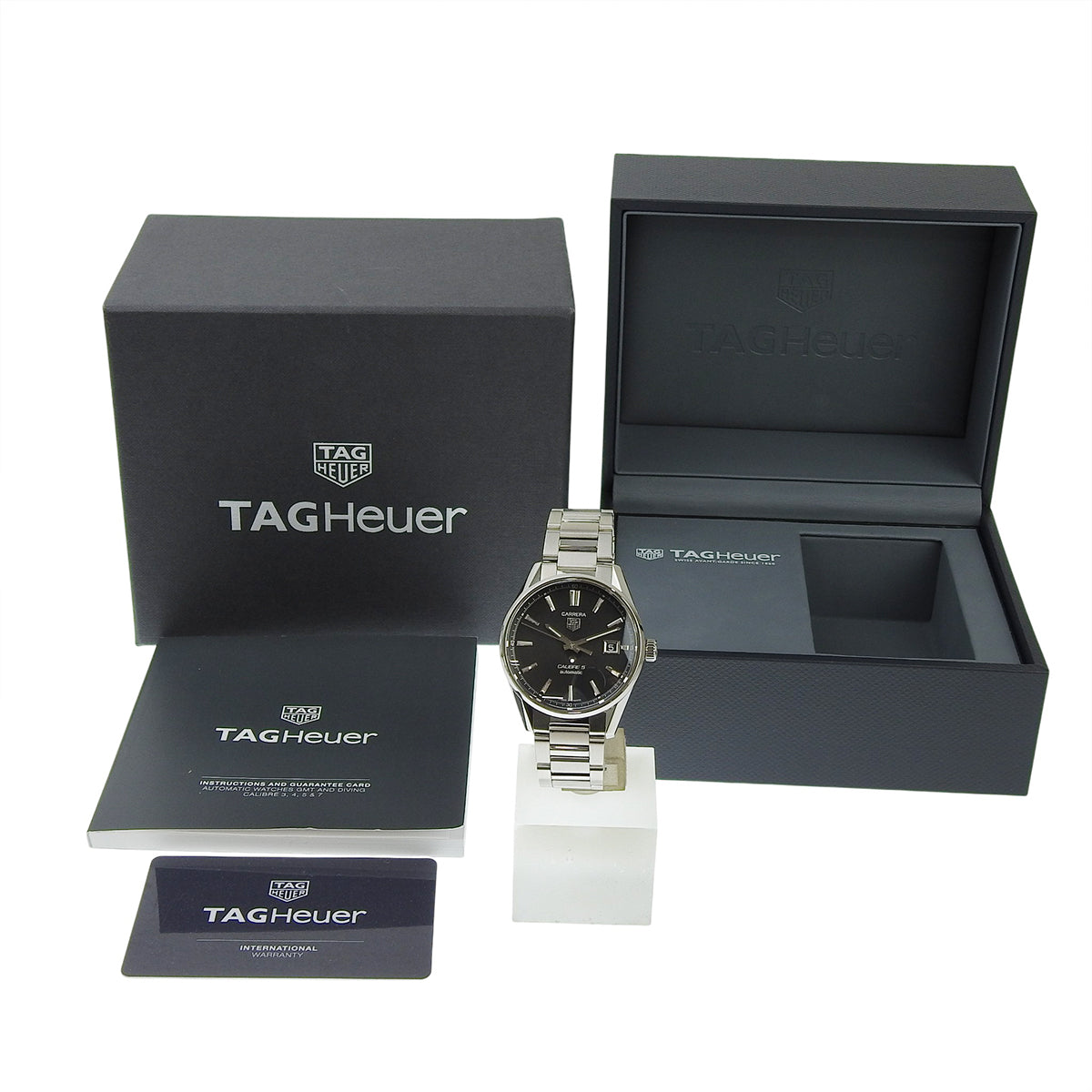 カレラ キャリバー5 WAR211A-1 SS ブラック 自動巻き メンズ