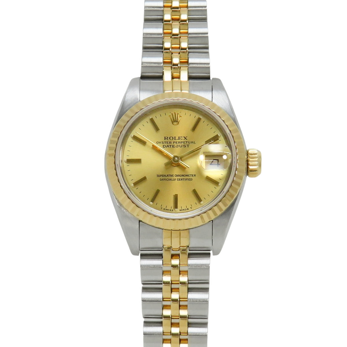 69173 デイトジャスト YG/SS S番 自動巻き シャンパンゴールド