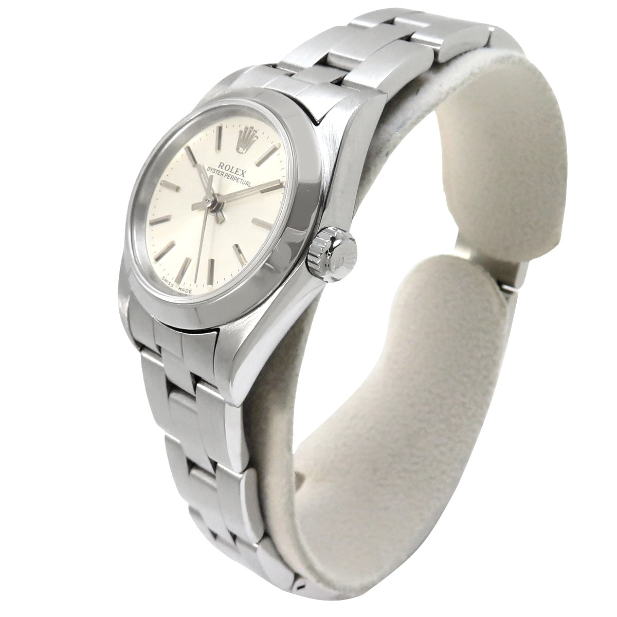 76080 蚝式恒动型 不锈钢 A字头 自动上链 银色