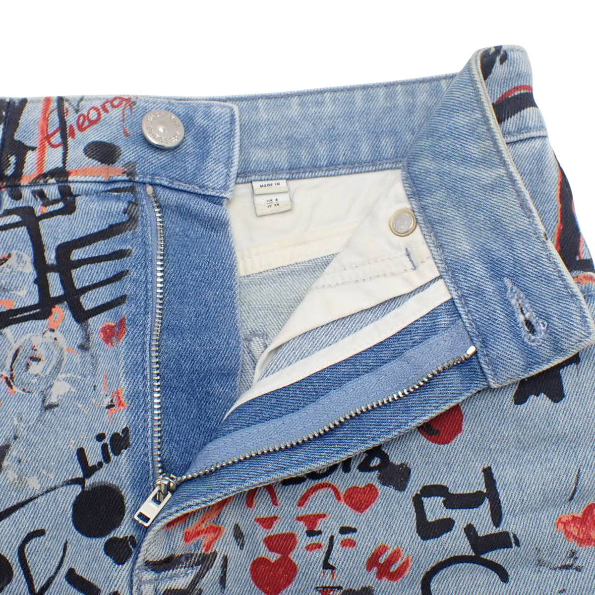 印花牛仔裙 36号 蓝色