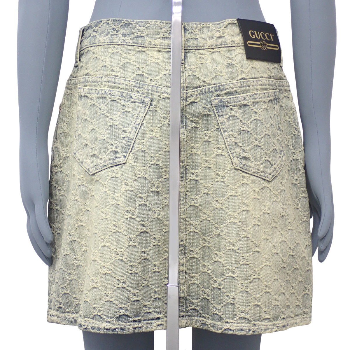 GG denim skirt, size 42, bottoms.